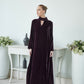 High Neck Slit Velvet